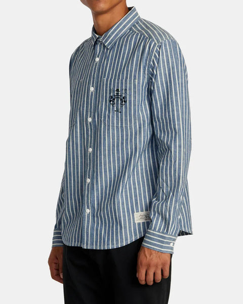 RVCA Mens Shirt Invisible Man