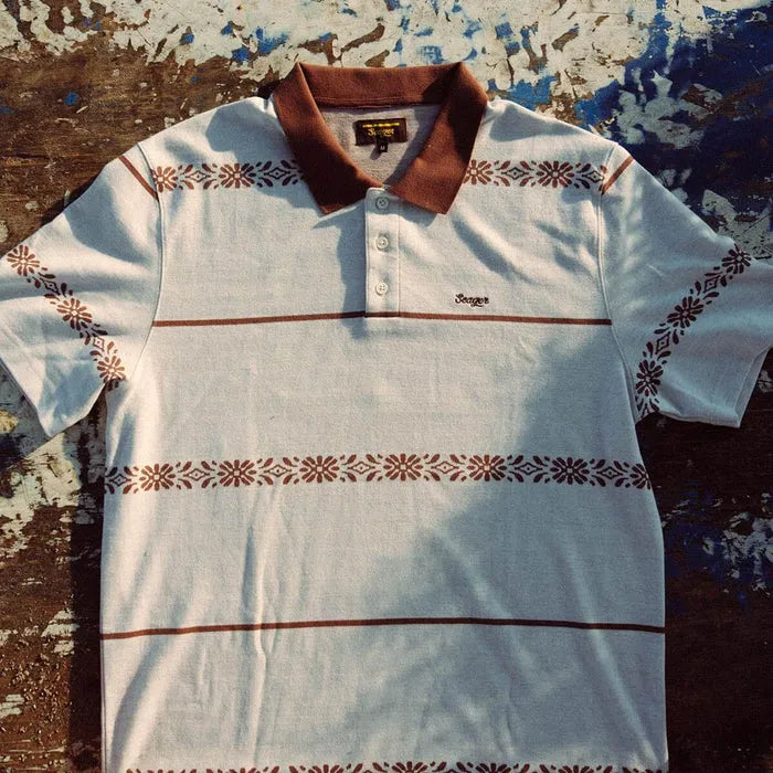 Seager Mens Knit Azteca Polo