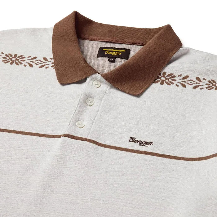 Seager Mens Knit Azteca Polo