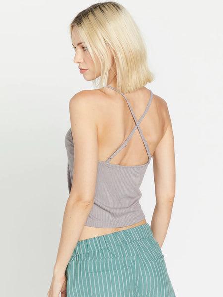 Volcom Womens Tank Top Slip Knit Cami Top