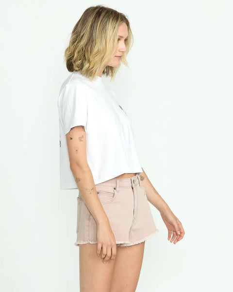 Volcom Womens Shorts 1991 Stoned Denim