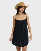 Billabong Womens Dress Beach Song Solid Mini