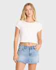 Billabong Womens Shorts Micro Moment Denim Skort