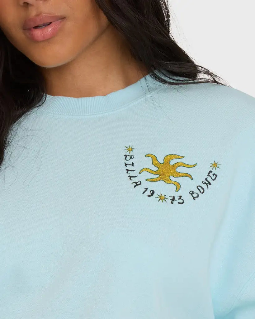 Billabong Womens Sweatshirt Sunset Rider Kendal Crewneck