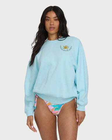 Billabong Womens Sweatshirt Sunset Rider Kendal Crewneck