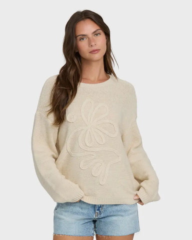 Billabong Womens Sweater Soft Wave Crewneck