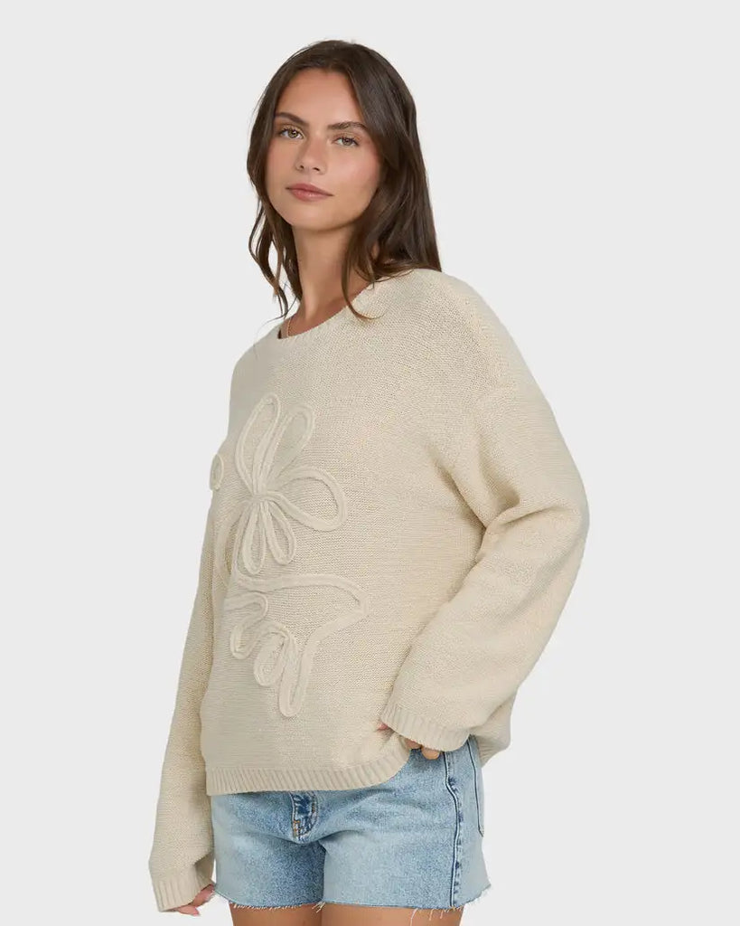 Billabong Womens Sweater Soft Wave Crewneck