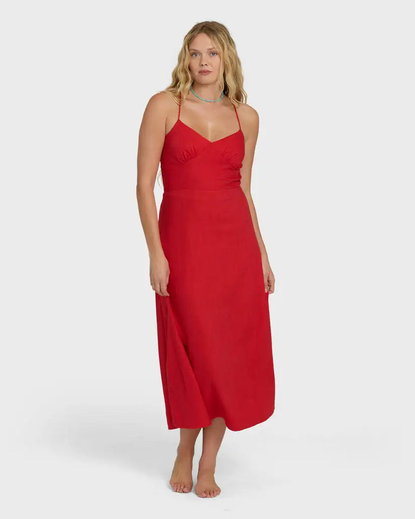 Billabong Womens Dress Take It Back Maxi