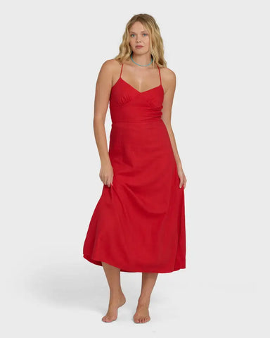 Billabong Womens Dress Take It Back Maxi
