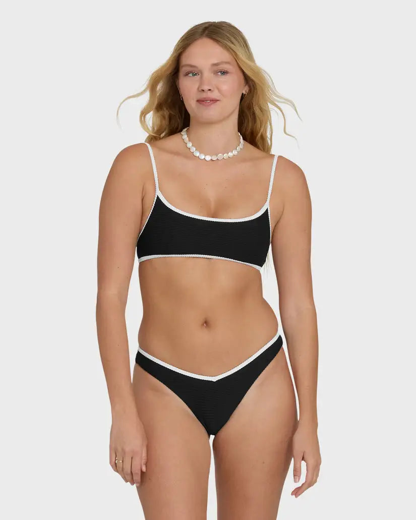 Billabong Womens Bikini Top Tanlines Bound Jaclyn Crop Bralette