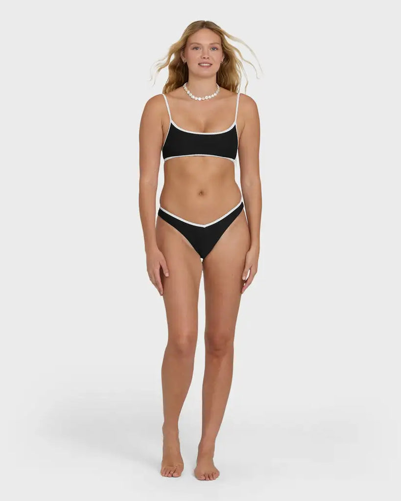 Billabong Womens Bikini Top Tanlines Bound Jaclyn Crop Bralette