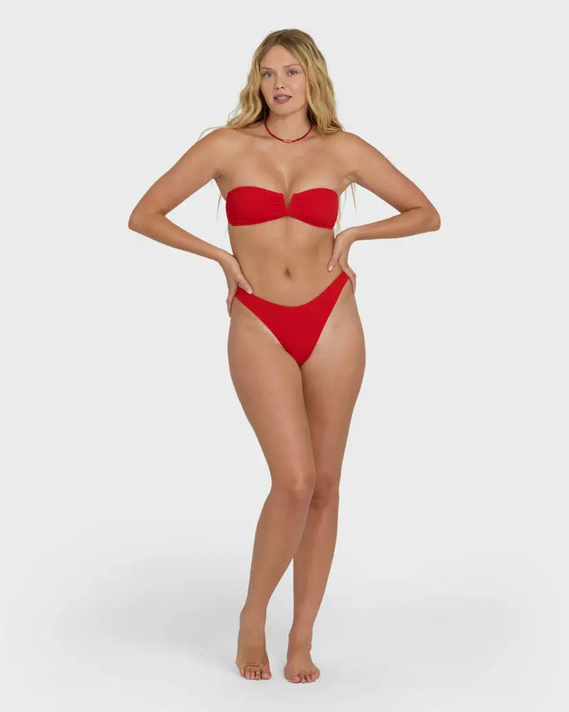 Billabong Womens Bikini Top Rising Tide V Bandeau