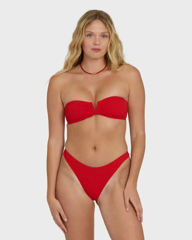Billabong Womens Bikini Top Rising Tide V Bandeau