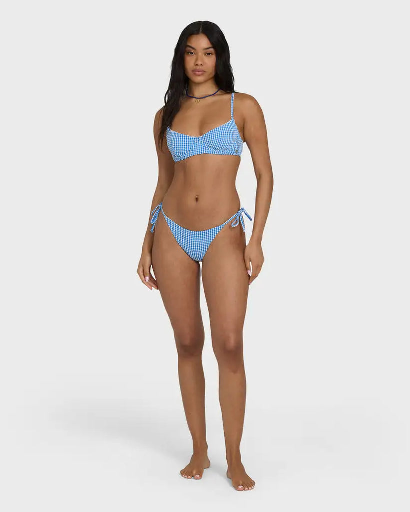 Billabong Womens Bikini Top Mini Wave Check Helena Underwire