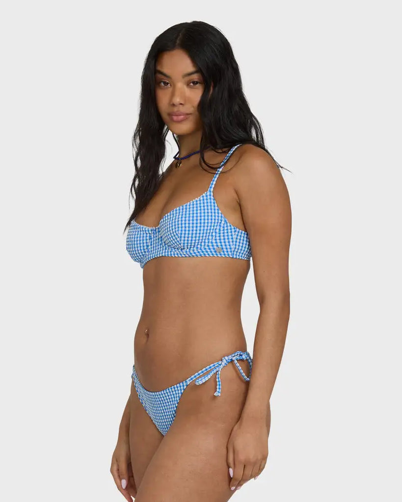 Billabong Womens Bikini Top Mini Wave Check Helena Underwire