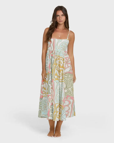 Billabong Womens Dress Island Life Midi