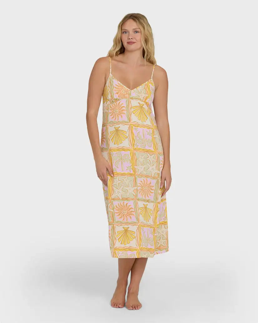Billabong Womens Dress Summer Babe Midi