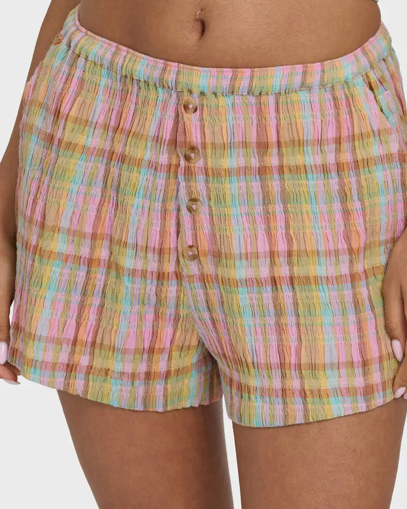 Billabong Womens Shorts Sweet Check Woven Shorts