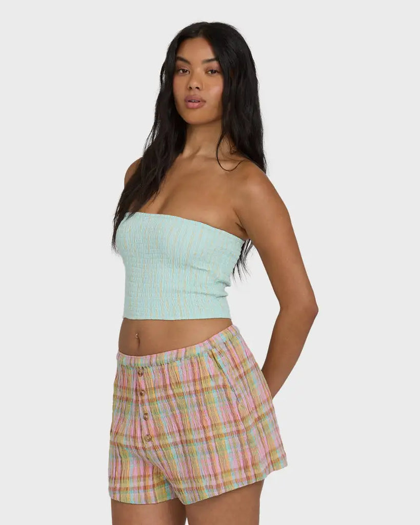 Billabong Womens Shorts Sweet Check Woven Shorts