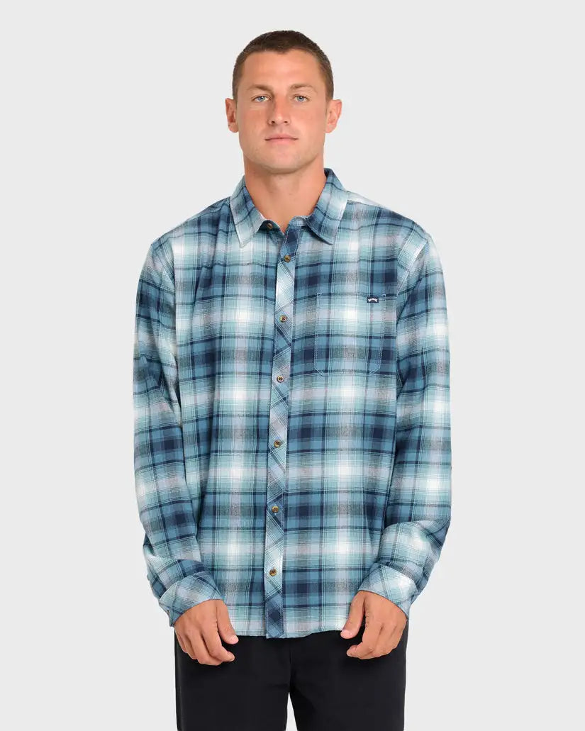 Billabong Mens Shirt Coastline Long Sleeve Flannel
