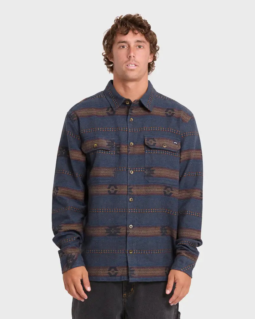 Billabong Mens Shirt Offshore Jacquard Long Sleeve Flannel