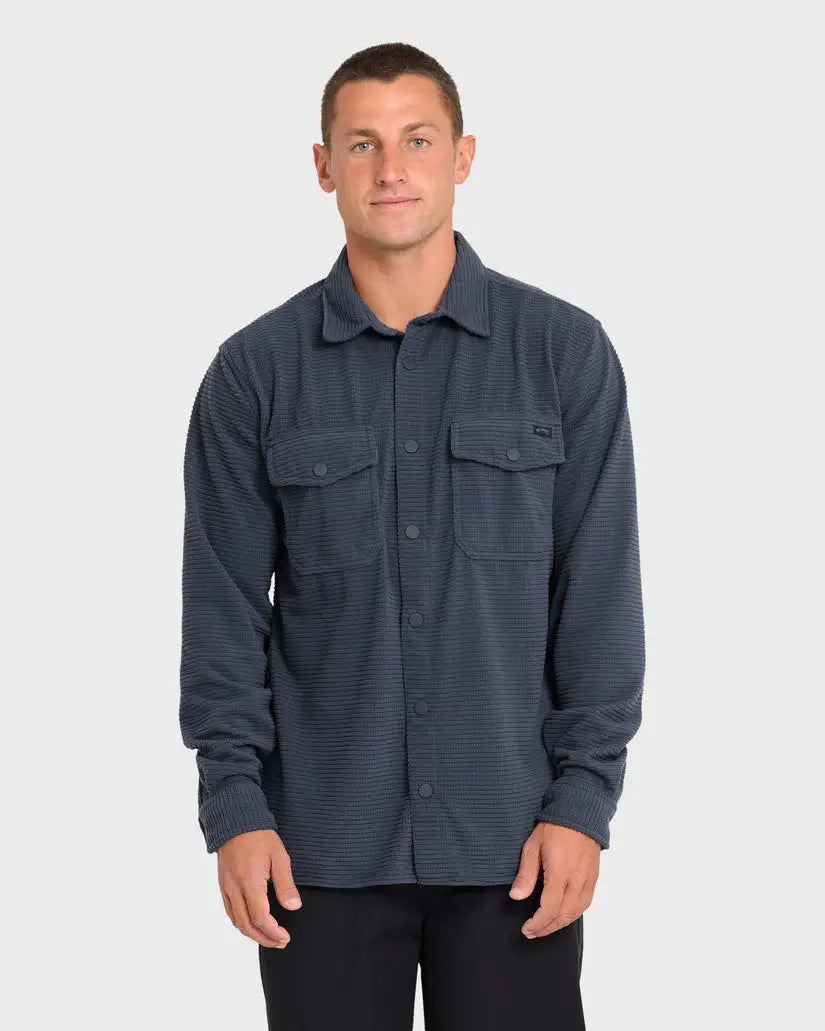 Billabong Mens Shirt Adventure Division Ridge Long Sleeve Fleece Overshirt