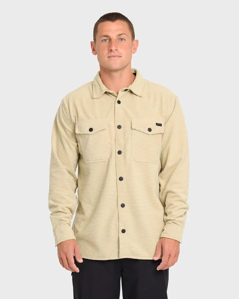 Billabong Mens Shirt Adventure Division Ridge Long Sleeve Fleece Overshirt