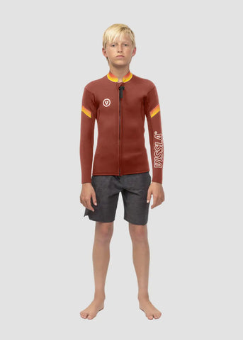 Vissla Boys Wetsuit 7 Seas Boys Raditude 2mm Front Zip Wetsuit Jacket