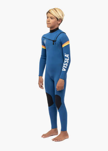 Vissla Boys Wetsuits Seven Seas Raditude 4-3 Full Chest Zip