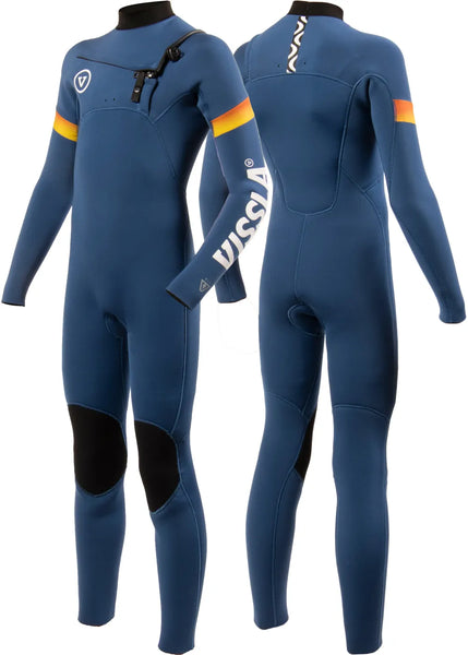 Vissla Boys Wetsuits Seven Seas Raditude 4-3 Full Chest Zip