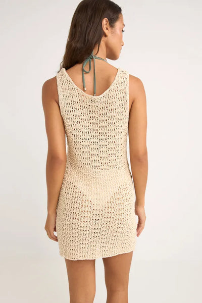 Rhythm Womens Dress Maddie Knit Scoop Neck Mini