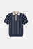 Rhythm Mens Knit Striped Polo