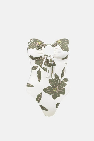 Rhythm Womens Swimsuit Kia Floral Tie Front One Piece
