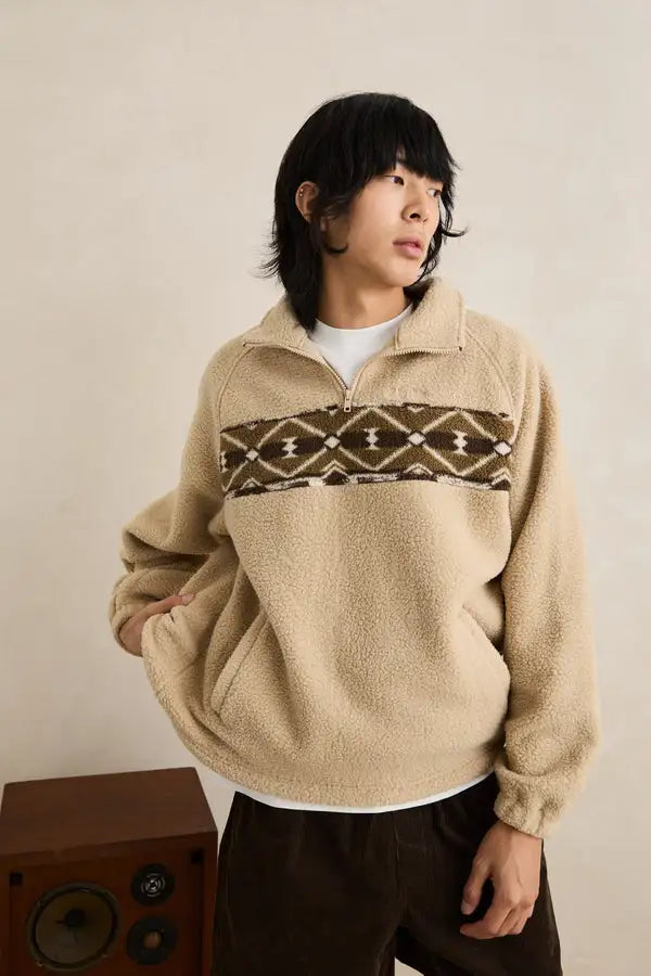 Rhythm Mens Sweatshirt High Plains Quarter Zip