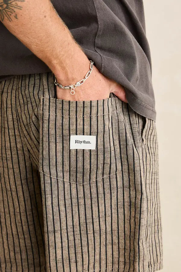Rhythm Mens Shorts Texture Stripe Jam