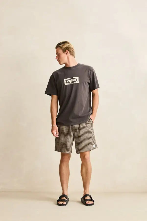Rhythm Mens Shorts Texture Stripe Jam
