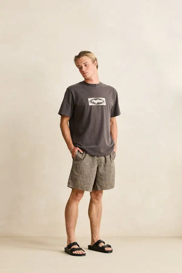 Rhythm Mens Shorts Texture Stripe Jam