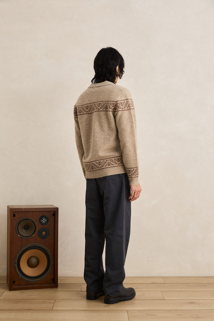 Rhythm Mens Shirt Longreach Jaquard Knit