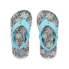 Reef Kids Sandals Little Ahi Light Blue Palm