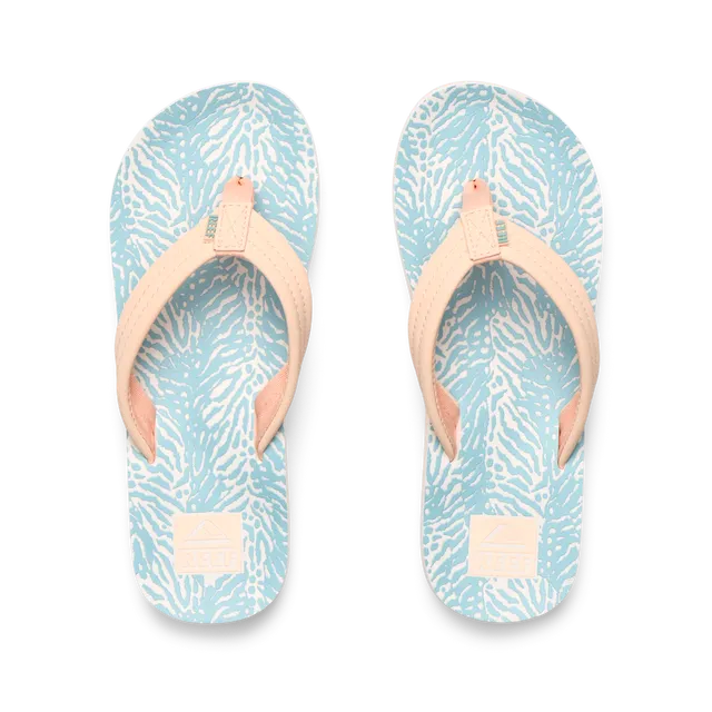 Reef Kids Sandals Kids Ahi Peach/Blue Animal