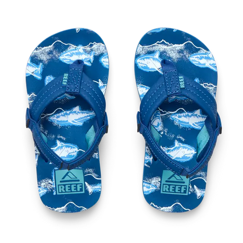 Reef Kids Sandals Little Ahi Royal Sharks