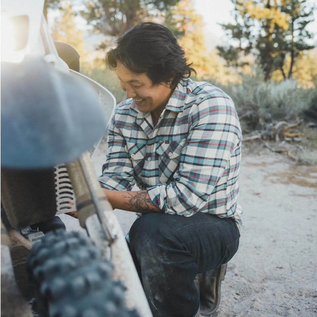 Seager Mens Shirt Calico Flannel