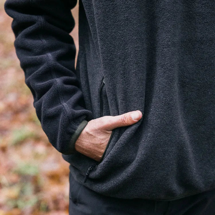 Roark Revival Mens Sweatshirt Campover Fleece Mock Hoodie