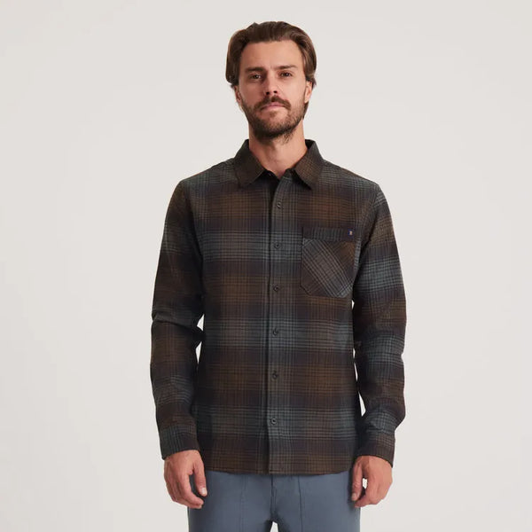 Roark Revival Mens Shirt Crossroads Organic Cotton Flannel