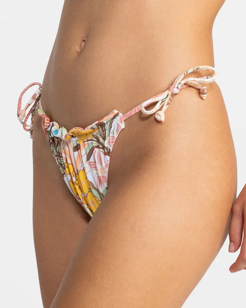 Roxy Womens Bikini Bottoms Playa Paradise Cheeky Side Tie Reversible