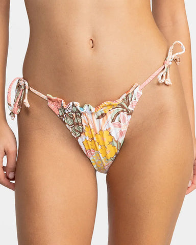 Roxy Womens Bikini Bottoms Playa Paradise Cheeky Side Tie Reversible