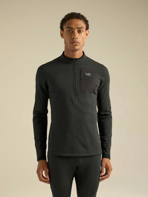 Arc'teryx Mens Base Layers Rho SV Zip Neck