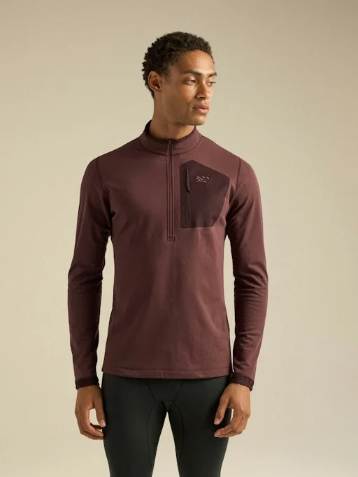 Arc'teryx Mens Base Layers Rho SV Zip Neck