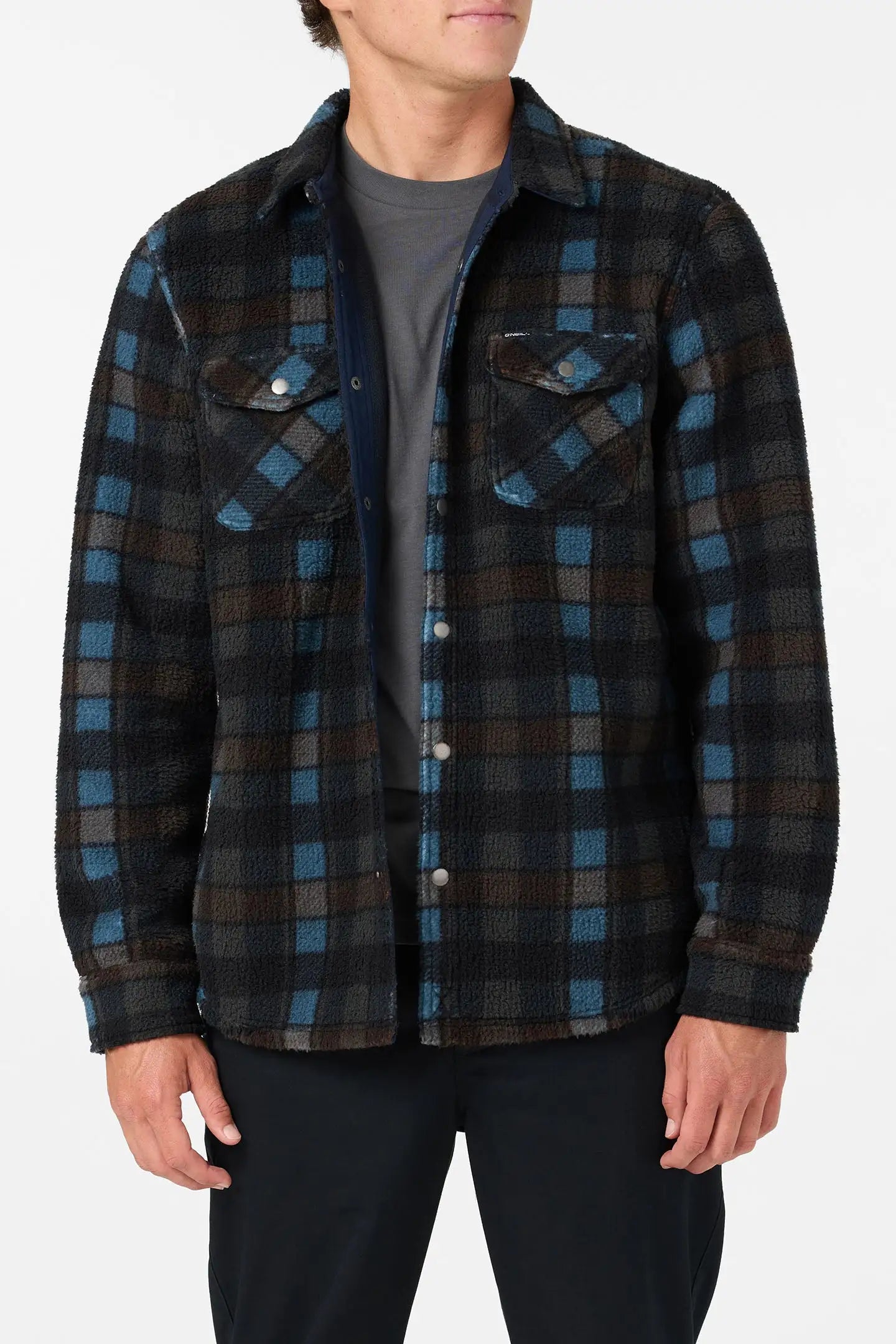 Oneill Mens Shirt Glacier Plaid High Pile