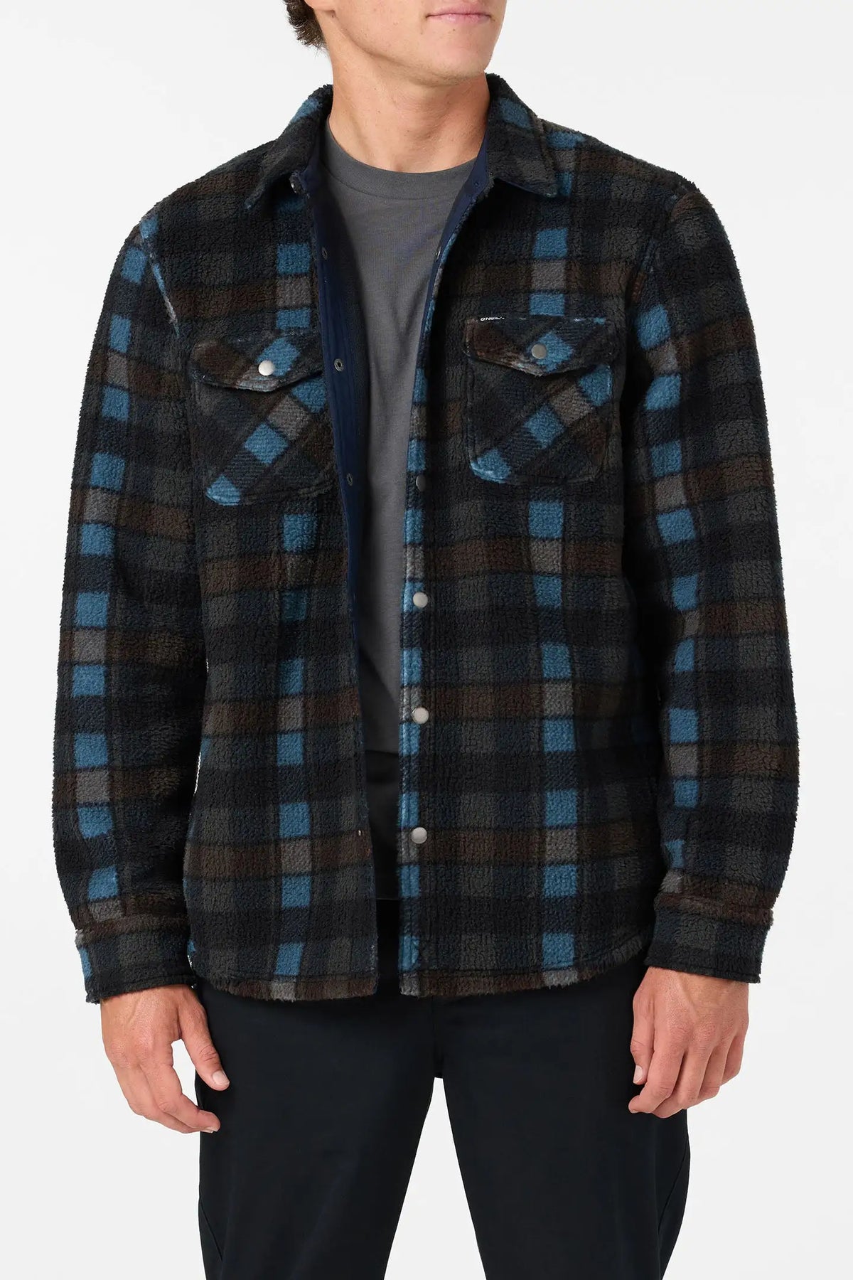 Oneill Mens Shirt Glacier Plaid High Pile